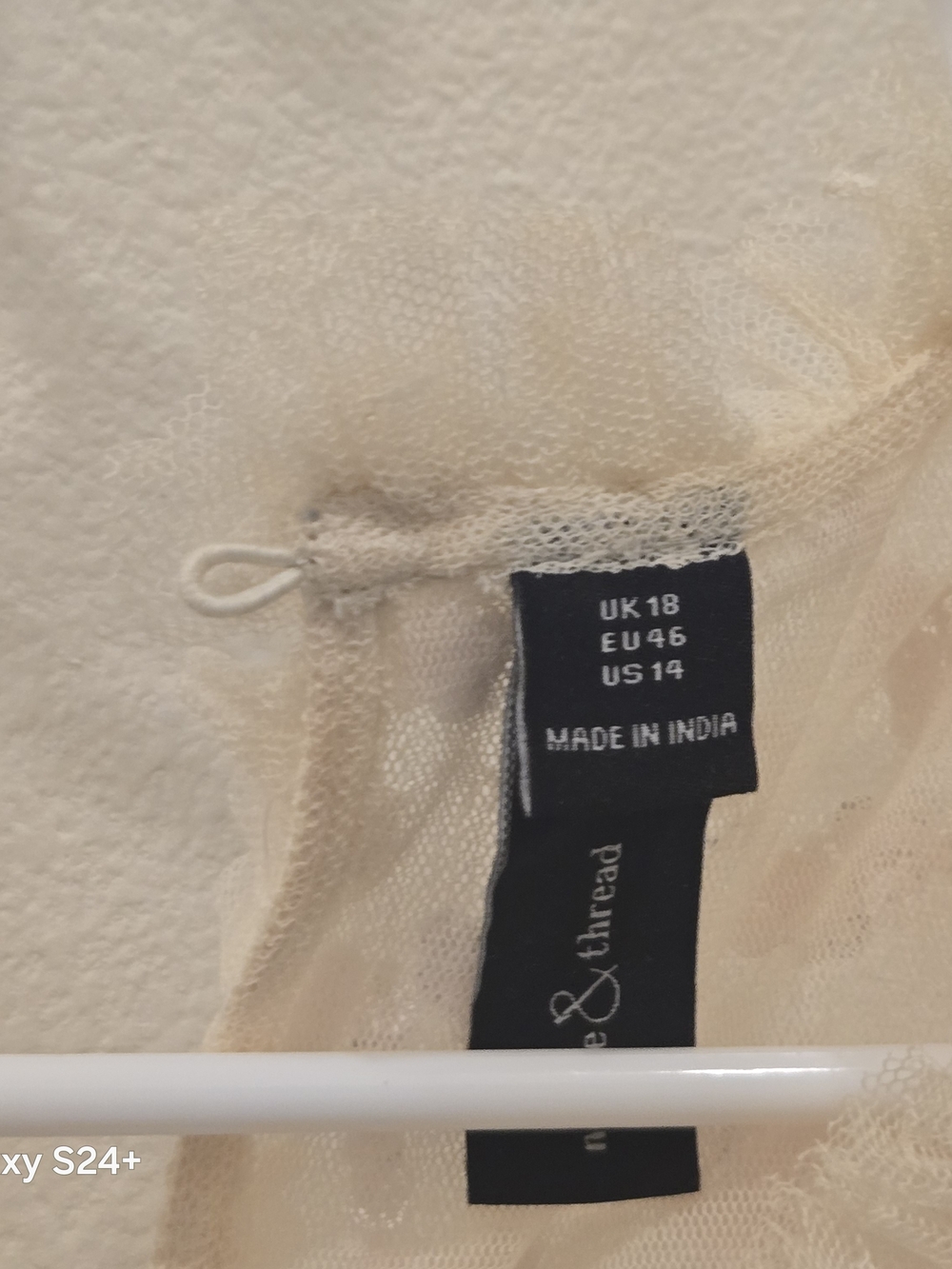Needle & Thread Cream Lace Slip Chemise